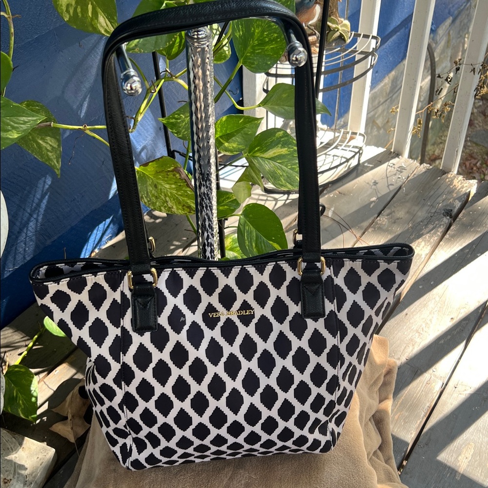 Vera Bradley Black and White Patterned Tote